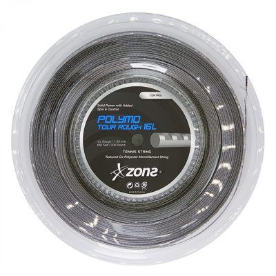 CUERDA DE TENIS ZONS POLYMO TOUR ROUGH 16L/1.25MM SILVER 200