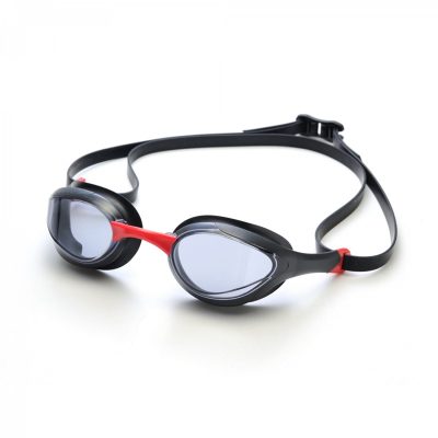 LENTES NATACION SAEKO S58 JET NEGRO/SMOKE ROJO
