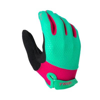GUANTES BICI LARGOS MUJER TRIP BLUE/PINK