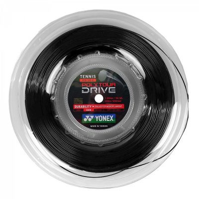 CUERDA DE TENIS YONEX POLY TOUR DRIVE 16L/1.25MM NEGRA 200 M
