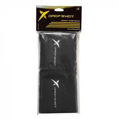 MUÑEQUERA PADEL DROP SHOT LARGA GRIS OSCURO PAR