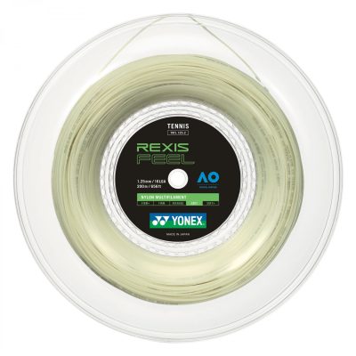 CUERDA DE TENIS YONEX REXIS FEEL 16L/1.25MM BLANCA 200 MTS.