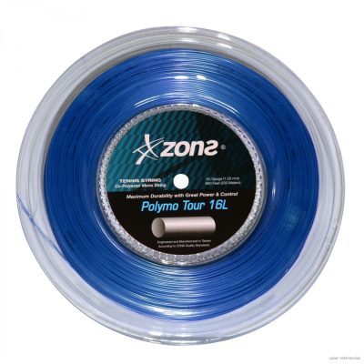 CUERDA DE TENIS ZONS POLYMO TOUR 16L/1.28MM DARK BLUE 200 MT