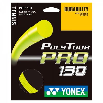 CUERDA DE TENIS YONEX POLYTOUR PRO 16L/1.30MM AMARILLO 12 MT