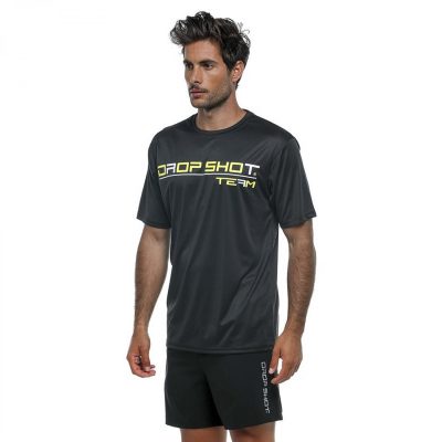 POLERA PADEL DROP SHOT TEAM 19 NEGRA