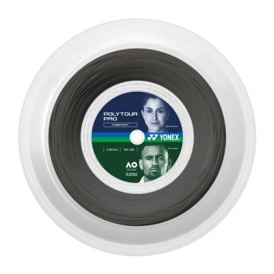 CUERDA DE TENIS YONEX POLYTOUR PRO 16L/1.25 GRAFITO 200 MTS.