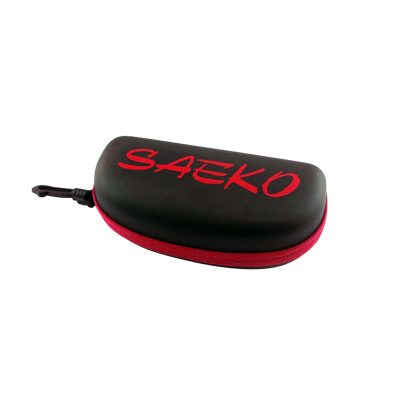 ESTUCHE LENTES NATACION SAEKO NEGRO-ROJO