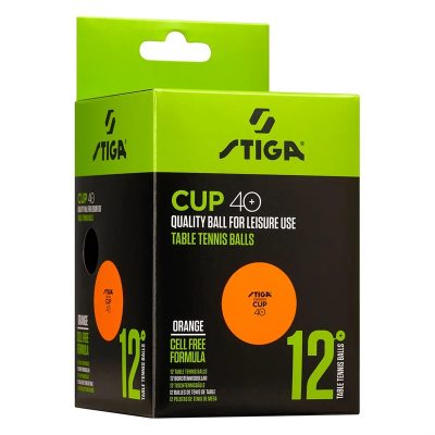 PELOTA DE TENIS DE MESA STIGA CUP 40+ NARANJA X12