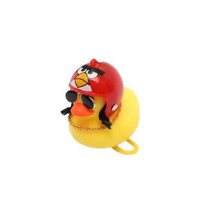 PATITO DE HULE FACHERO PARA TU BICI O CASCO ANGRY BIRDS