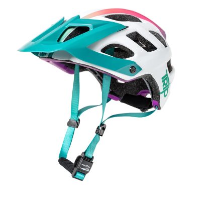 CASCO BICI TRIP ENDURO WHITE/TURQUOISE