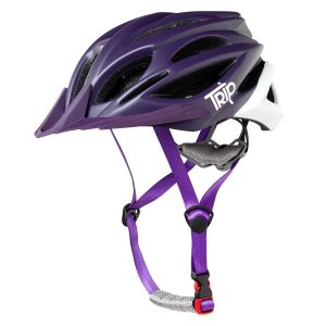 CASCO BICI TRIP MTB PURPURA/BLANCO