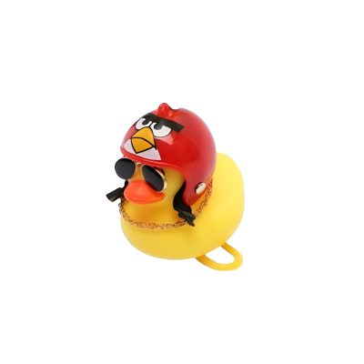 PATITO DE HULE FACHERO PARA TU BICI O CASCO ANGRY BIRDS