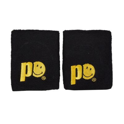 MUÑEQUERA CORTA PRINCE X SMILE NEGRO PAR