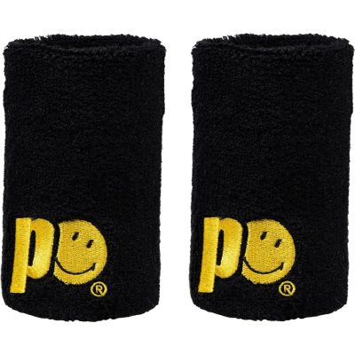 MUÑEQUERA LARGA PRINCE X SMILE NEGRO PAR