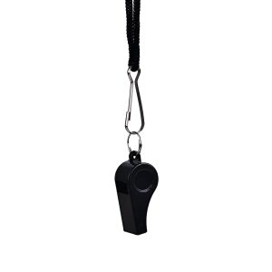 SILBATO DEPORTIVO NEGRO CON CORDON