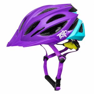 CASCO BICI TRIP MTB DELIRIUM ROAD PURPLE/BLUE